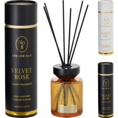 DIFFUSORE VETRO SCATOLATO 200 ML. 2 FRAGRANZE